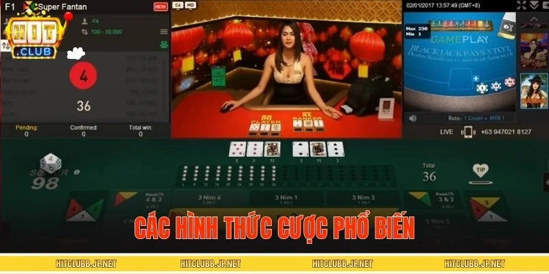 Các cửa cược Fantan phổ biến nhất hiện nay